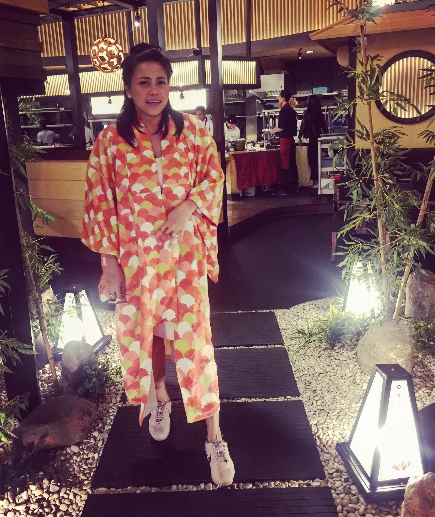 Customer wearing Sumo Vintage